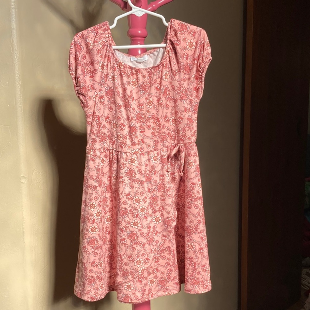 btween Pink and White Textured Dress